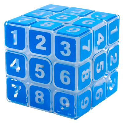 Z Cube 3x3 Sudoku Cube Transparent Blue → MasterCubeStore Z Cube 3x3 Sudoku Cube Transparent Blue → MasterCubeStore