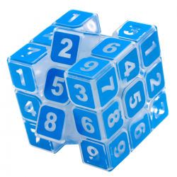 Z Cube 3x3 Sudoku Cube Transparent Blue → MasterCubeStore Z Cube 3x3 Sudoku Cube Transparent Blue → MasterCubeStore