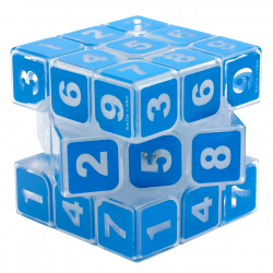 Z Cube 3x3 Sudoku Cube Transparent Blue → MasterCubeStore Z Cube 3x3 Sudoku Cube Transparent Blue → MasterCubeStore