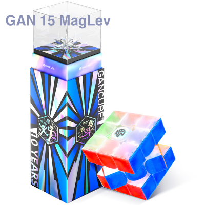 GAN 15 MagLev 3x3 Transparent UV Coated - 10th Ann → MasterCubeStore