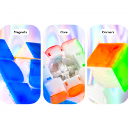 GAN 15 MagLev 3x3 Transparent UV Coated - 10th Ann → MasterCubeStore