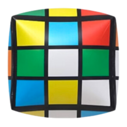 Professor Magic Cube Pattern Balloon Small (18 CM) → MasterCubeStore