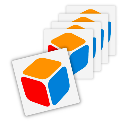 MasterCubeStore Logo Stickers