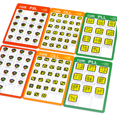 Z-Cube CFOP Cards - Algorithm Set F2L, OLL and PLL → MasterCubeStore