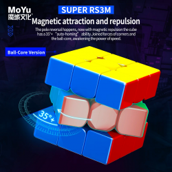 MoYu Super RS3 M MagLev Ball-Core 3x3 Stickerless