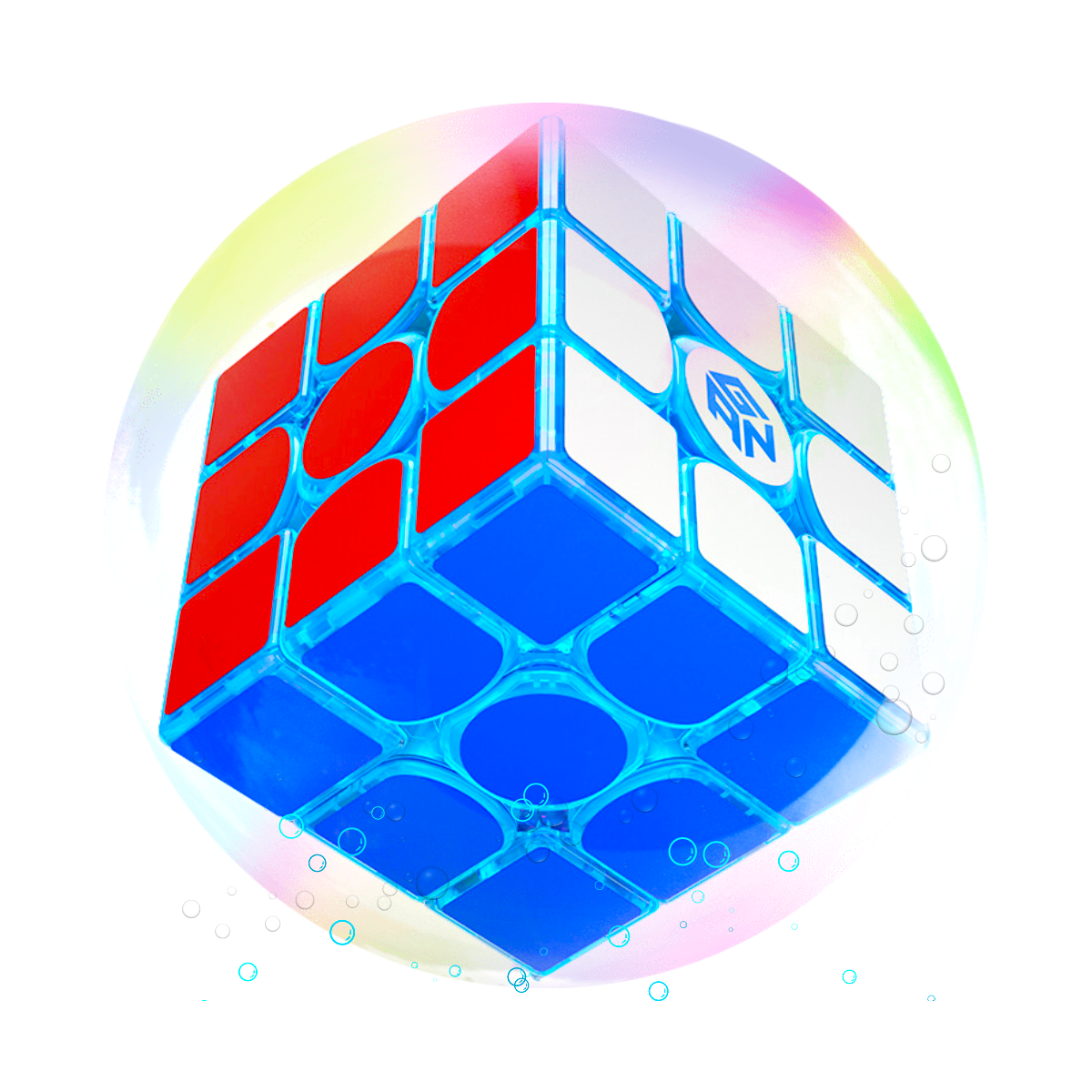 GAN 13 MagLev M 3x3 Coloré Transparent Blue - Limited Edition