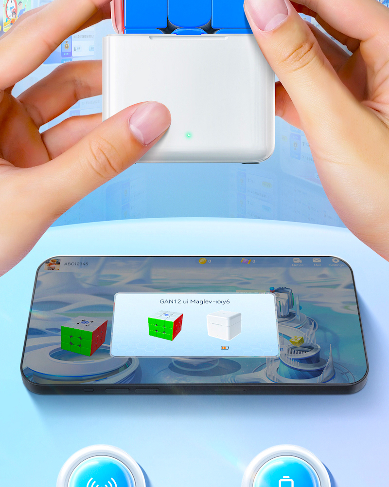 GAN 12 UI MagLev 3x3 UV Coated Bluetooth Smart Cub → MasterCubeStore